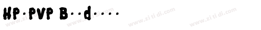 HP-PVP Bold字体转换